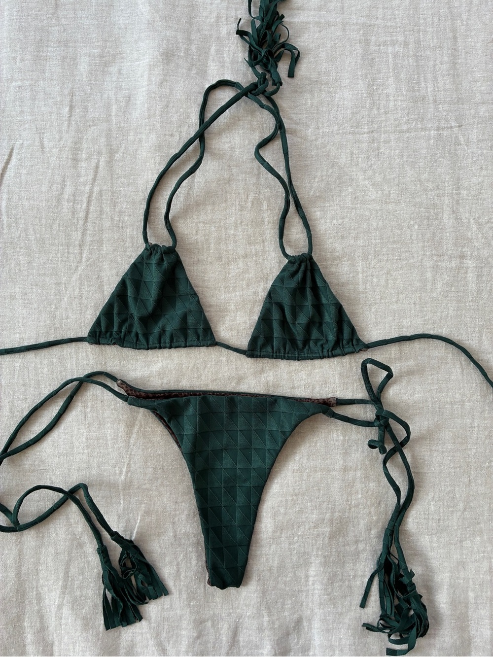 ACACIA | textured green bikini set